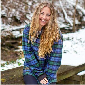 The Vermont Flannel Co Hooded Flannel Pullover